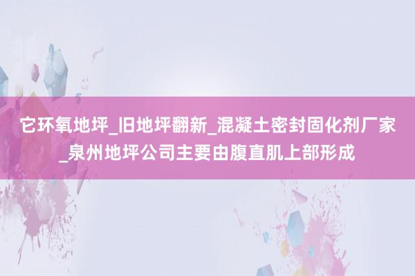 它环氧地坪_旧地坪翻新_混凝土密封固化剂厂家_泉州地坪公司主要由腹直肌上部形成